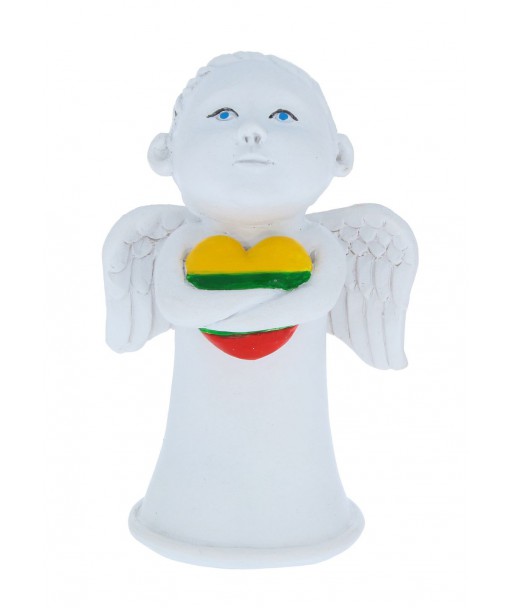 Skulptūra angelas laikantis širdį